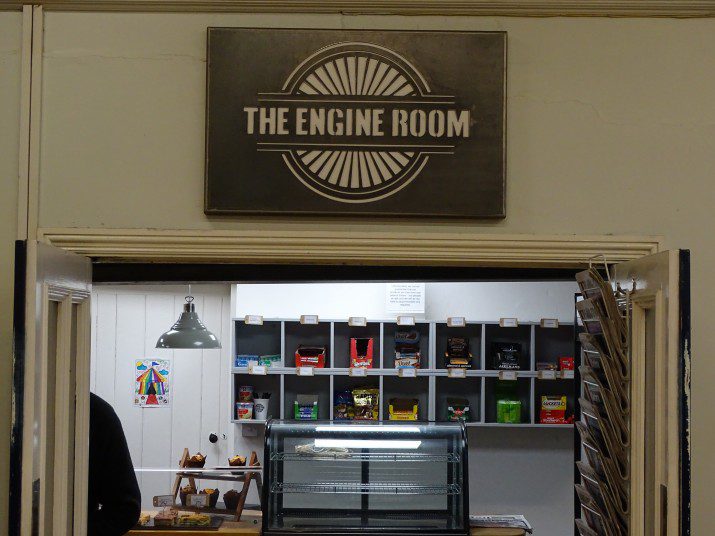 The Engine Room Cafe sign