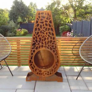 Corten chiminea