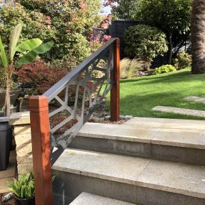 Steel handrail