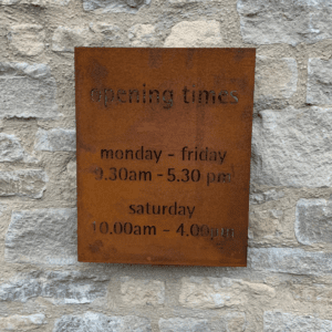Custom Corten Steel Signage for Home or Business - Image 9