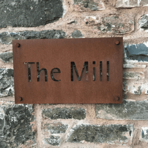 Custom Corten Steel Signage for Home or Business - Image 7