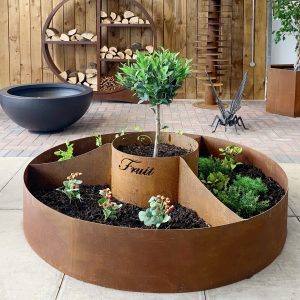 Circle of Life Corten Vegetable Planter - Image 2
