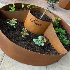Circle of Life Corten Vegetable Planter - Image 7