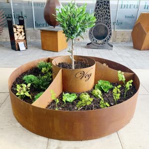 Corten Vegetable planter