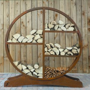 Outdoor Corten log store