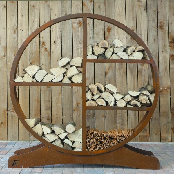 Outdoor Corten log store