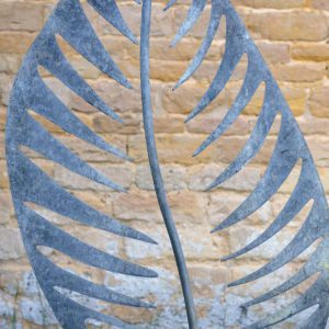 Galvanised Bowden Leaf Sculpture - Image 4