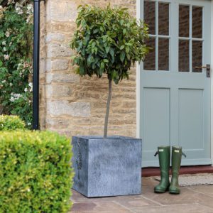 Galvanised Rockingham Cube Planter - Image 2