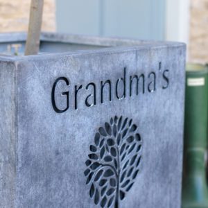 Personalised Rockingham Cube Planter - Image 3