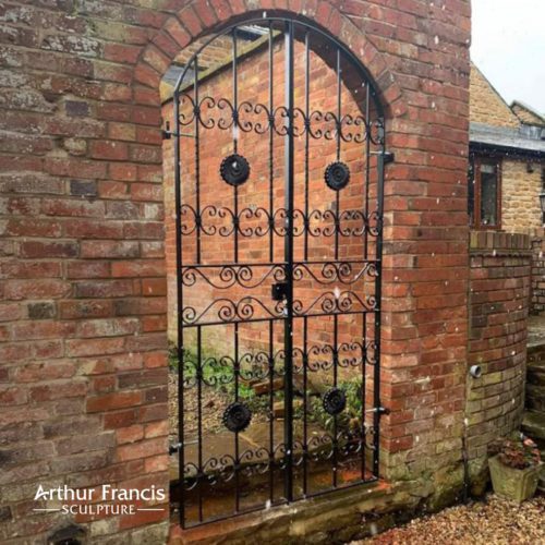 Bespoke-made garden gates created by Arthur Francis Sculpture
