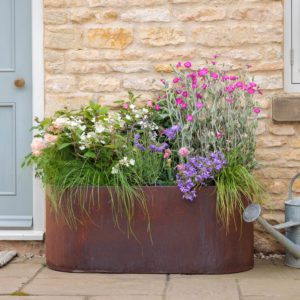 Corten Cottingham Cylinder Planter