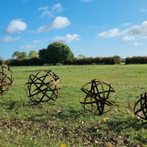 Loddington Lattice Spheres in the daylight