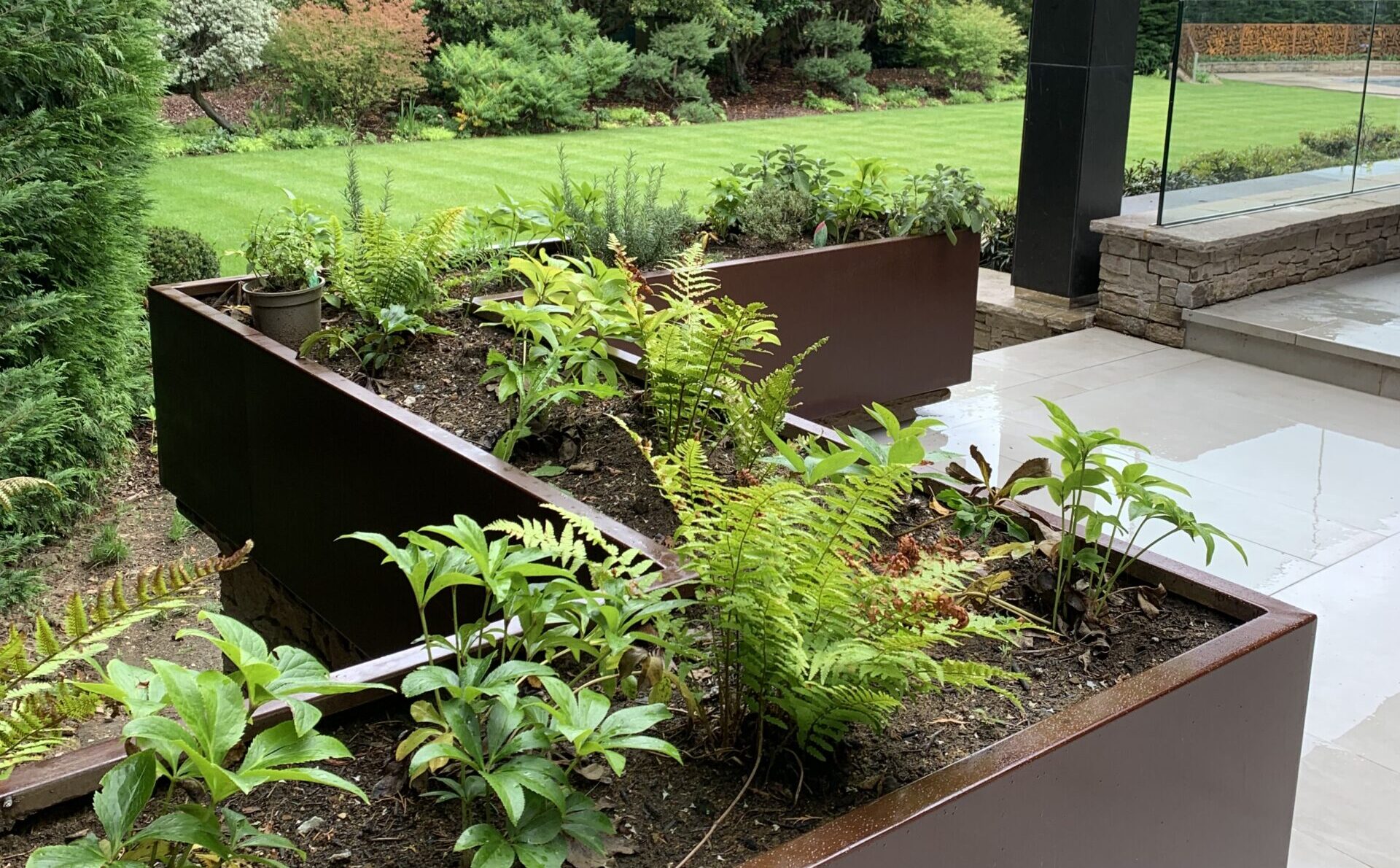 Bespoke Corten planters